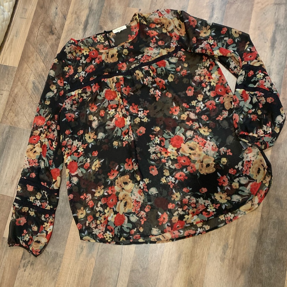 Pleione floral long sleeve blouse - Picture 1 of 10